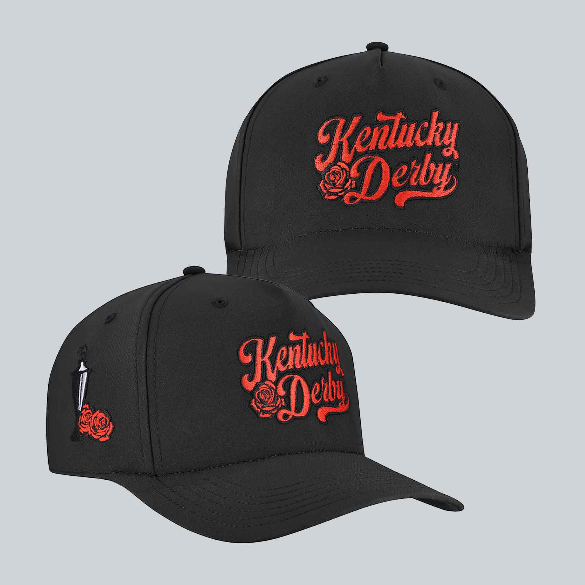 Kentucky Derby Embroidered Hat Derby Day Run for Roses Hat Gift for Bestie