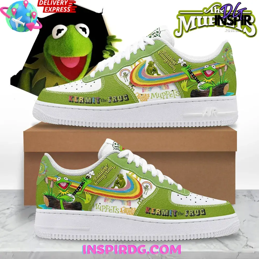Kermit the Frog Limited Edition Air Force 1 Sneakers