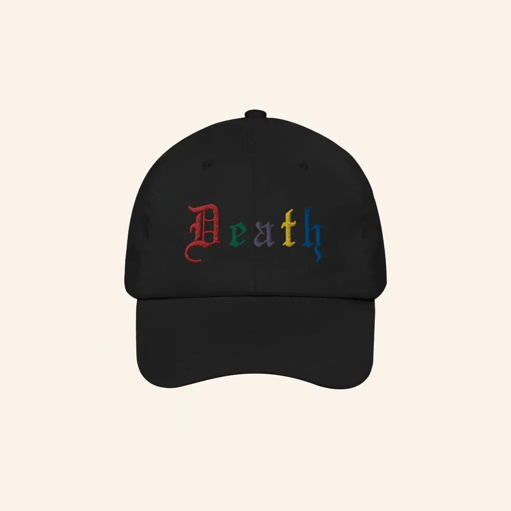 King Dude Merch Death Low Profile Hat Embroidered Gifts For Father -WearandDecor