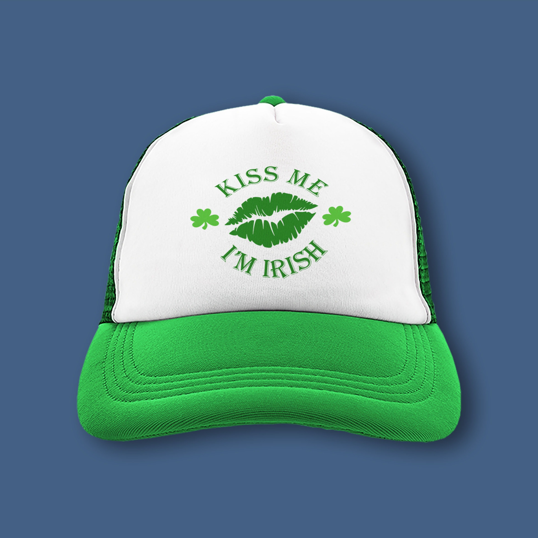 Kiss Me I'm Irish Trucker Hat St Patrick's Day Merch Irish Holiday Gifts Ideas 2026