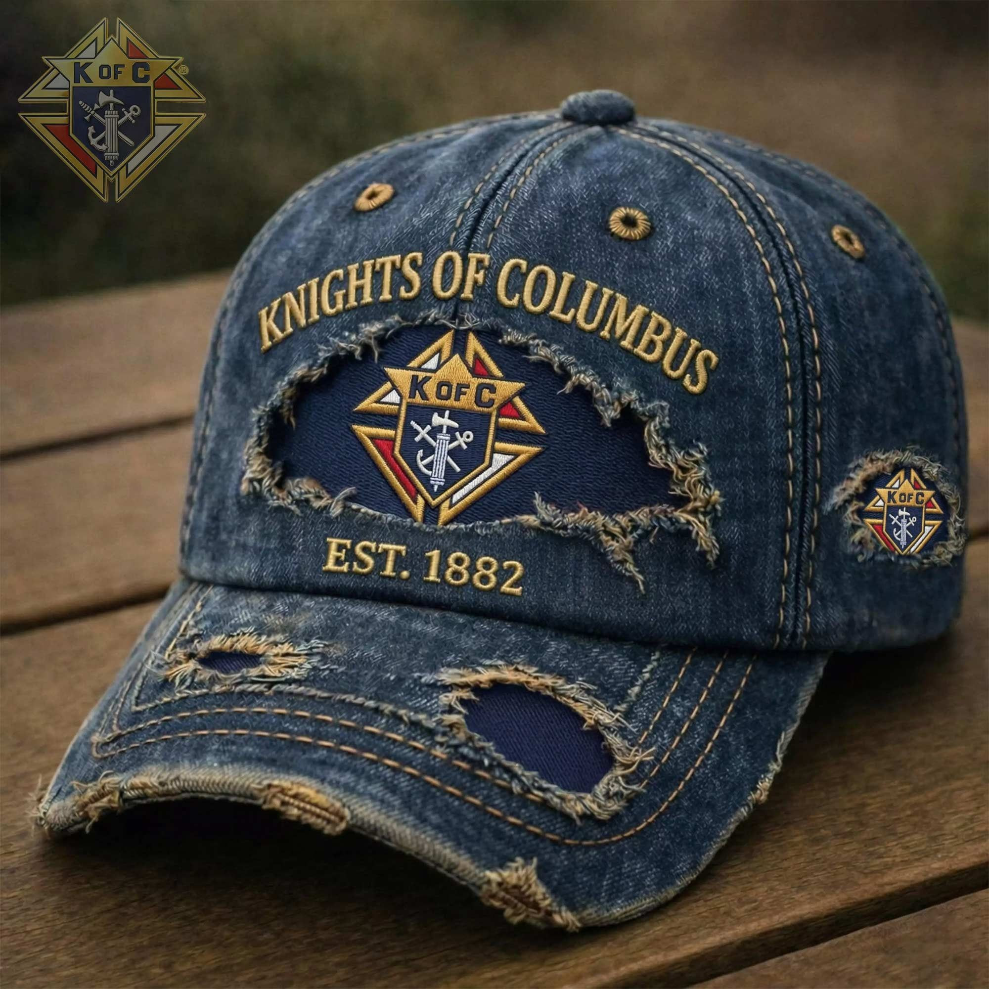 Knights Of Columbus Est 1882 Dad Hat Fraternity Unity Charity Ball Cap Gift For Dad