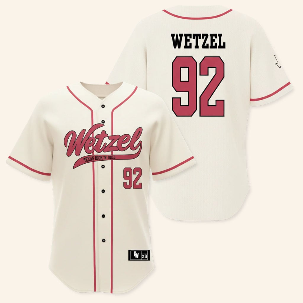 Koe Wetzel Merch 2026 Wetzel 92 Texas Rock N Roll Jersey Presents For Music Lovers - WearandDecor