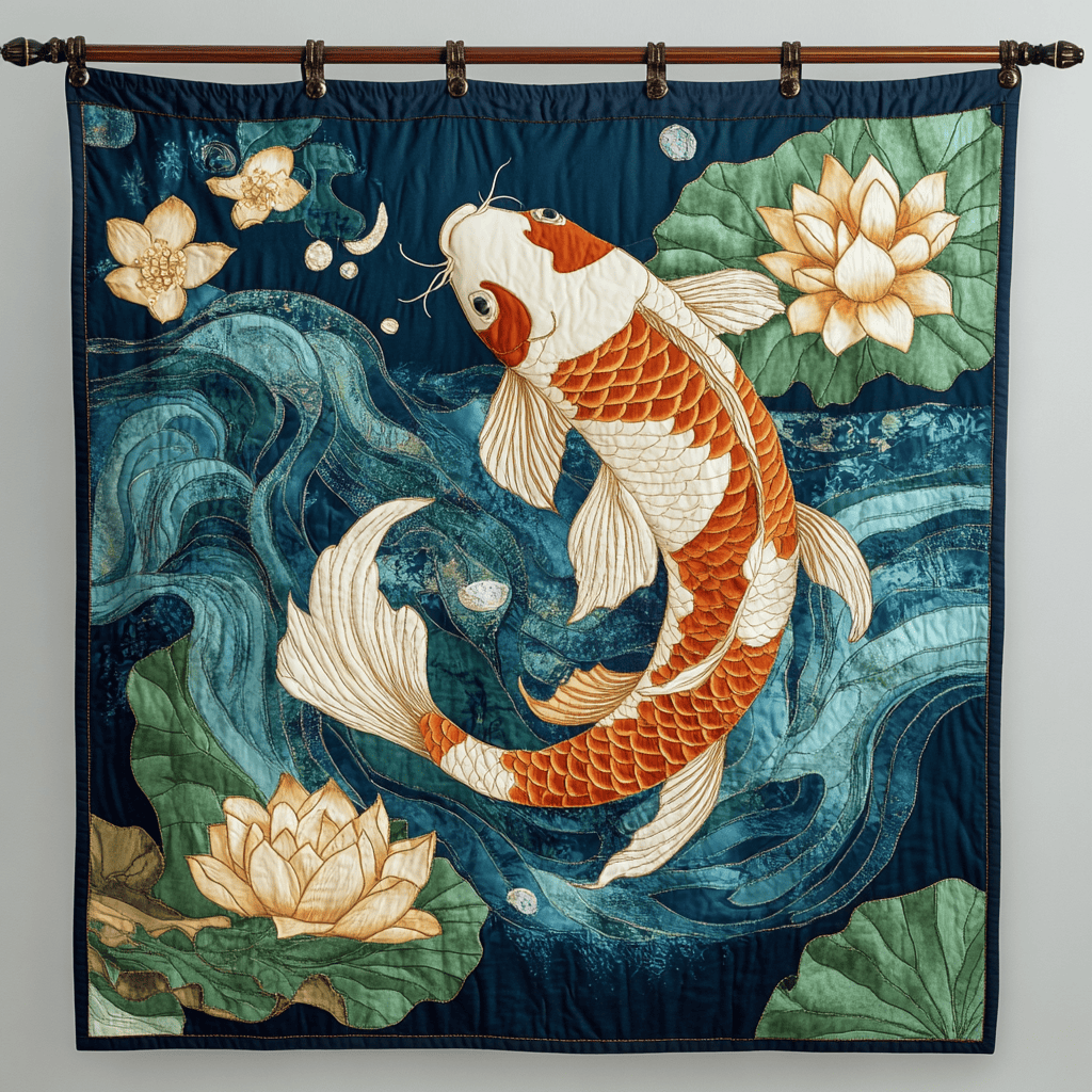 Koi Essence Quilted Blanket Sofa Couch Throw Blanket Cute Owl Themed Gifts
