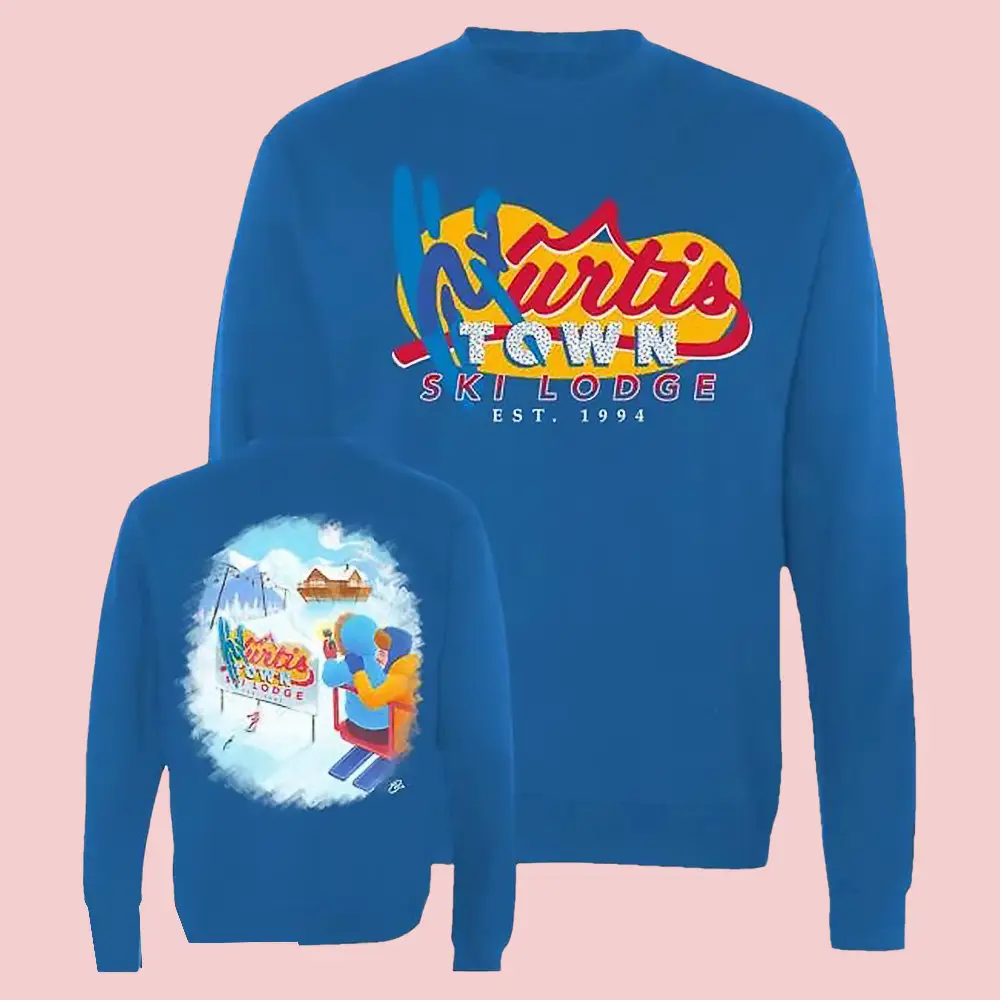Kurtis Conner Merch Kurtis Conner Town Ski Lodge Royal Sweatshirt Gift For YouTuber Fans