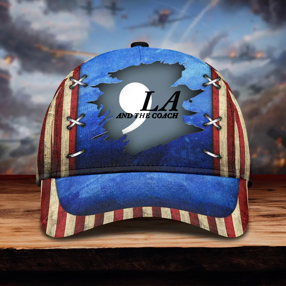,La Comma La And The Coach Hat Vote For Harris Walz Supporters Hat Patriotic Gifts