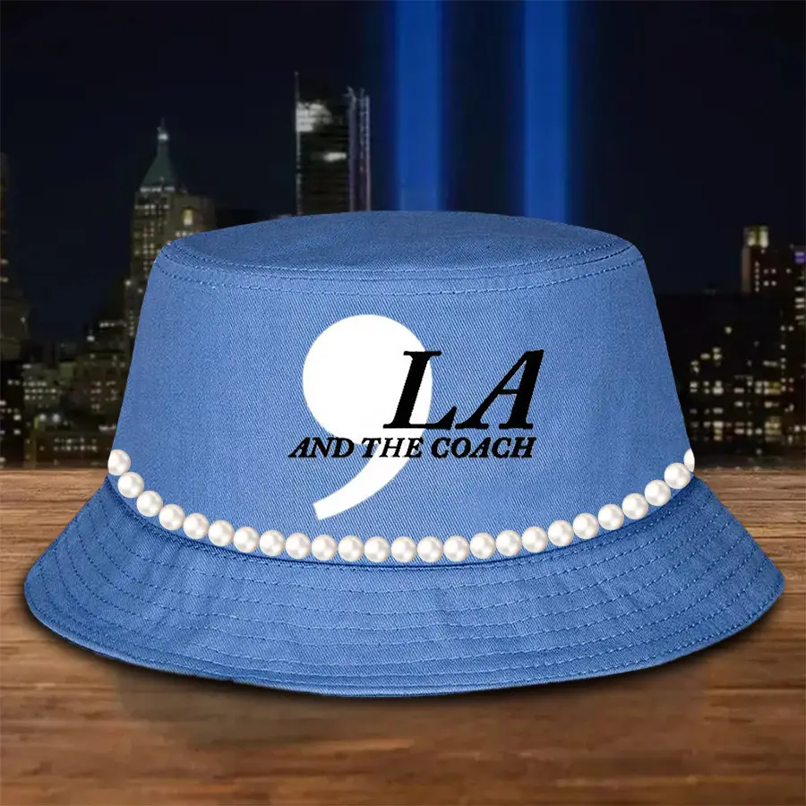 ,la Comma La And The Coach Kamala Bucket Hat Chuck And Pearls Harris Walz Bucket Hat