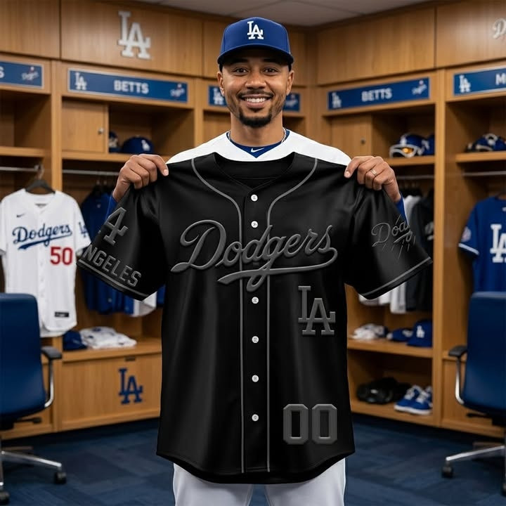 LA Dodgers Blackout Style Jersey Dodgers Los Angeles Merch Gift For Game Day