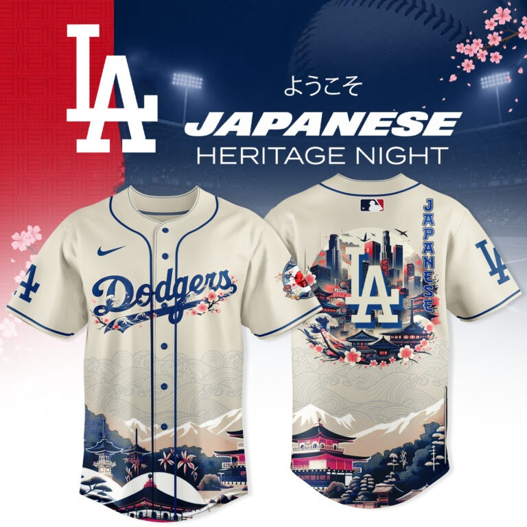 LA Dodgers Japanese Jersey Heritage Night In LA 2026 Merch Gift For Sports Lover
