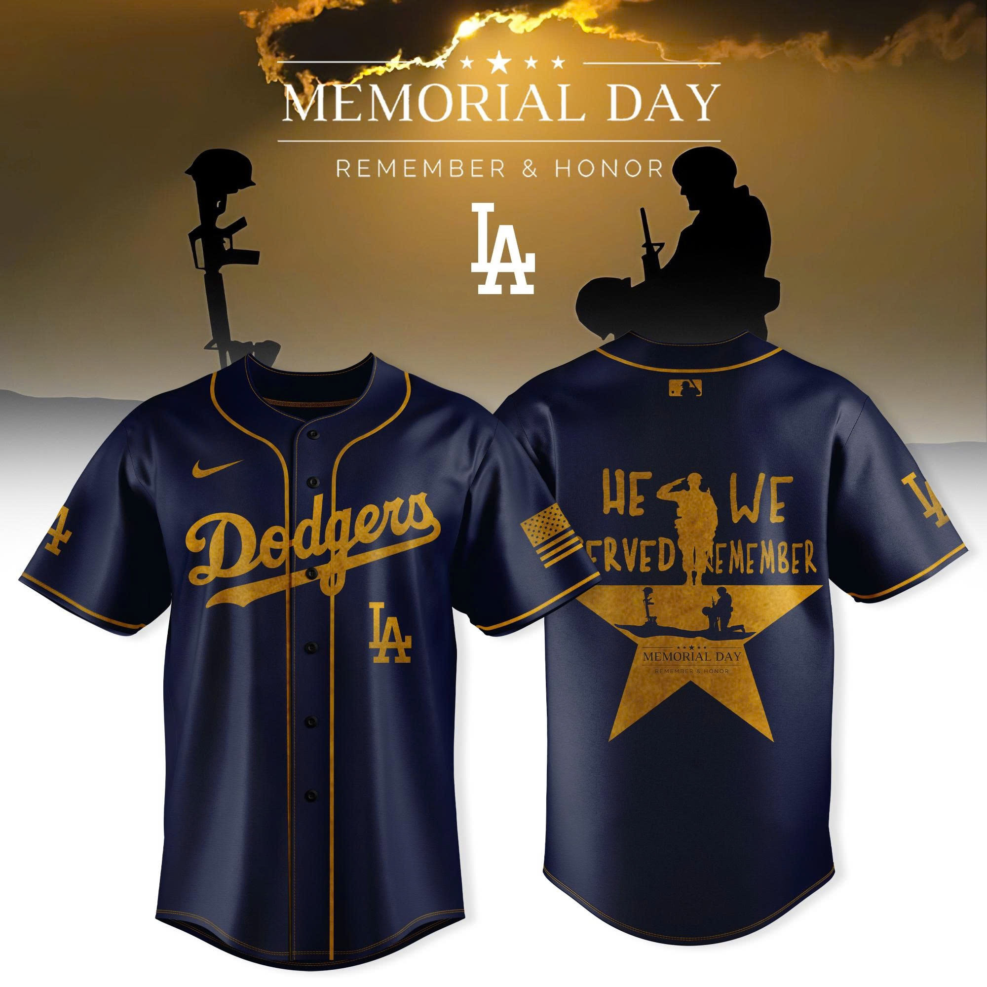 LA Dodgers MLB X Memorial Day 2026 Jersey Dodgers Memorial Day Merch Gift For Sports Lover