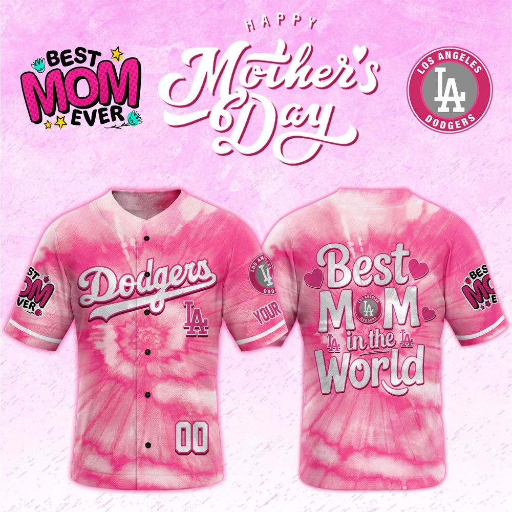 LA Dodgers Mother's Day Jersey Dodgers Best Mom Merch Gift For Sports Lover