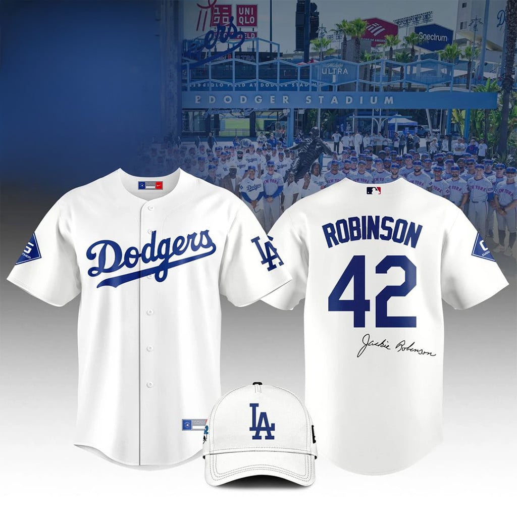LA Dodgers X Jackie Robinson Day 2026 Baseball Jersey Dodgers Merch Gifts For Baseball Fans