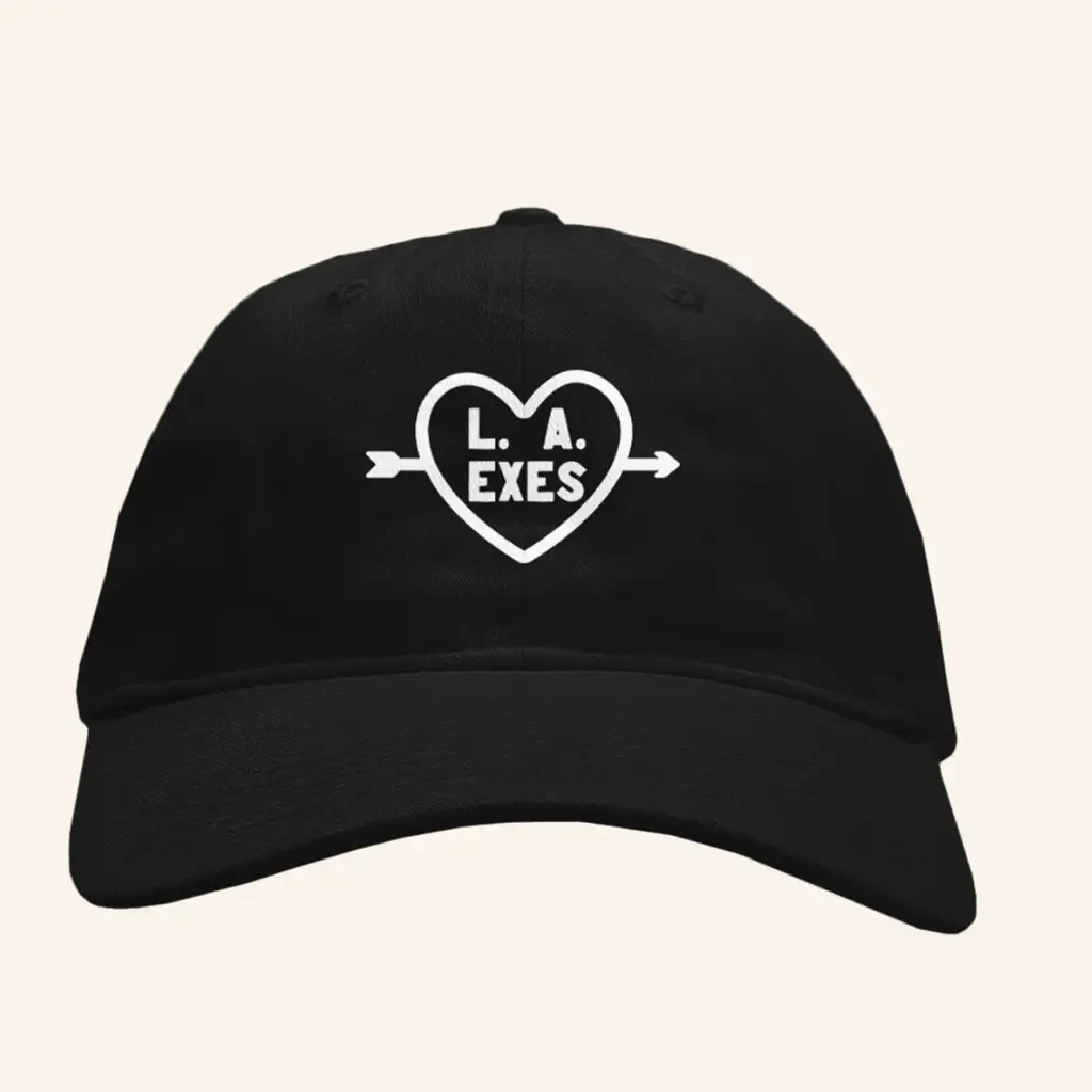 LA Exes Merch Heart Embroidered Hat Gifts For People Who Like Music -WearandDecor