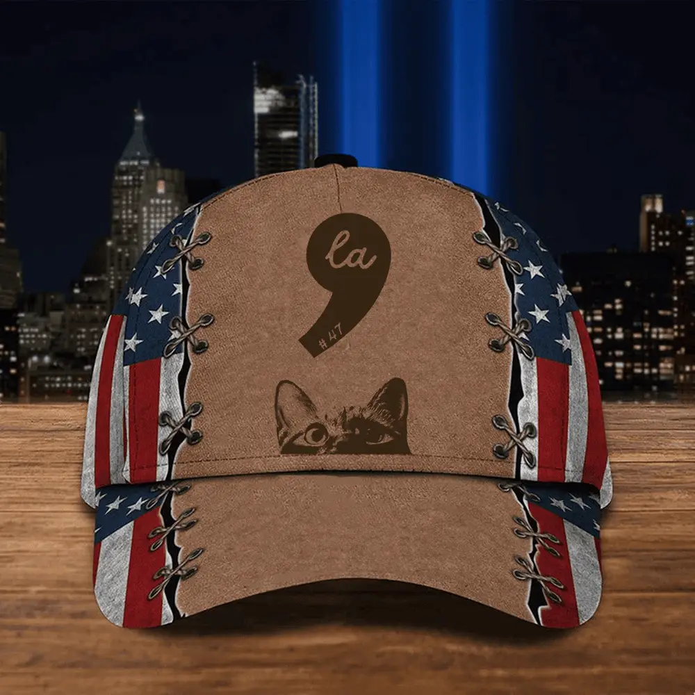 La Kamala For President American Flag Hat Kamala Harris 2024 President Supporter Hat La Kamala For President American Flag Hat Kamala Harris 2024 President Supporter Hat - Image 1