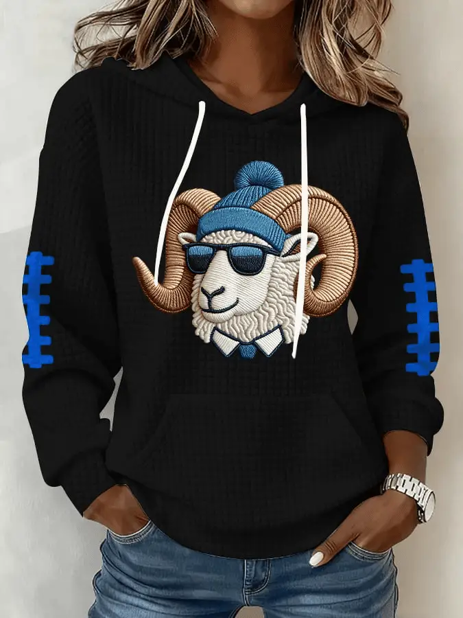 LA Rams Merch Hoodie LAR Football Apparel Best Womens Game Day Outfit