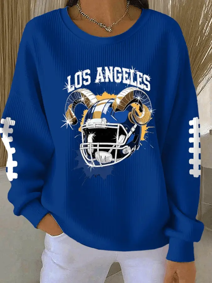 LA Rams Merch Sweatshirt Womens Rams Football Clothing Football Gift for Her