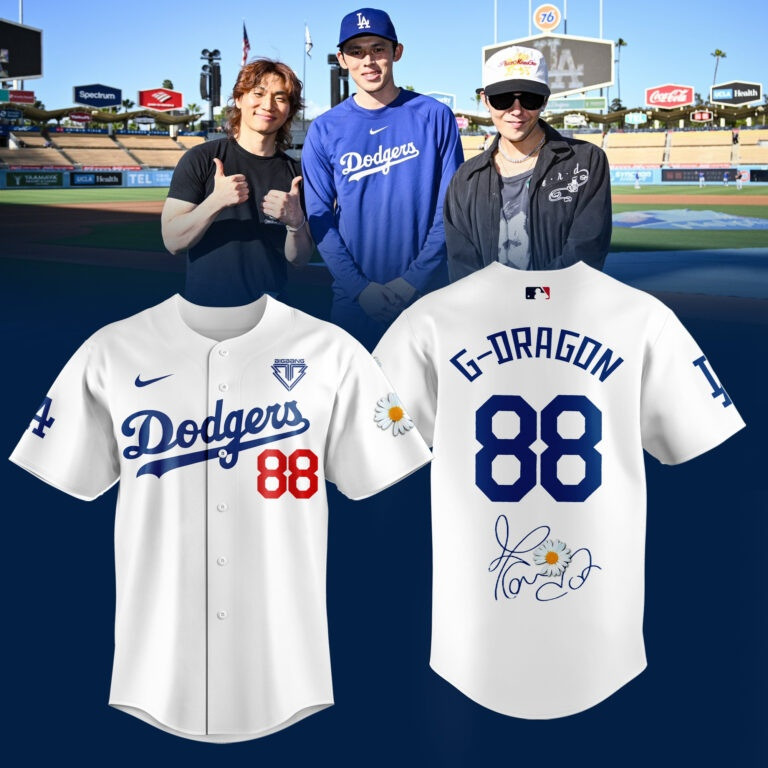 LA X G-Dragon Big Bang 2026 Jersey Dodgers G-Dragon Merch Gift For Sports Mom