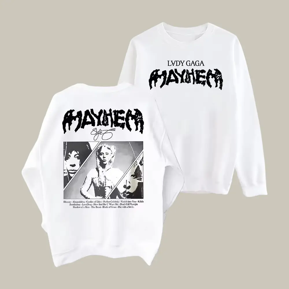 Lady Gaga Mayhem Sweatshirt Lady Gaga Fan Apparel Music Lover For Mother's Day Lady Gaga Mayhem Sweatshirt Lady Gaga Fan Apparel Music Lover For Mother's Day - Image 1