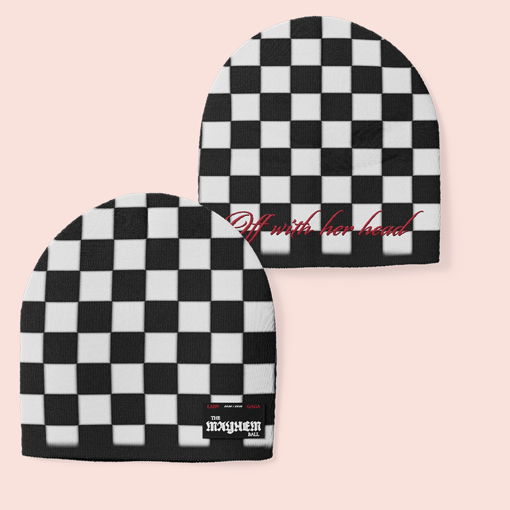 Lady Gaga Merch Mayhem Off With Her Head Beanie Lady Gaga Mayhem Ball Merch Gifts For Fans