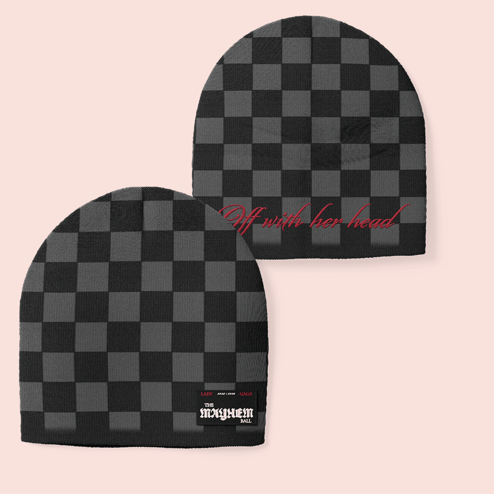 Lady Gaga Merch Mayhem Off With Her Head Beanie Lady Gaga Mayhem Ball Tour 2026 Merchandise