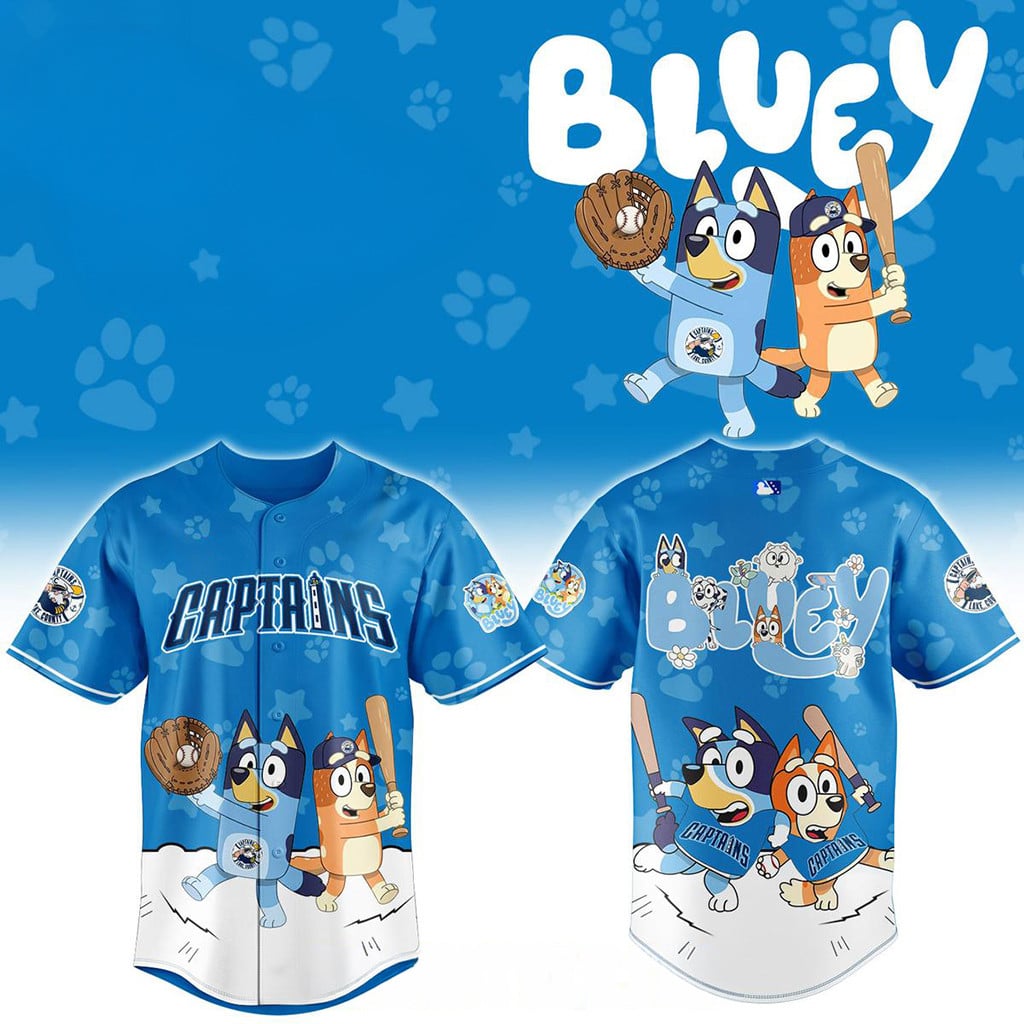 Lake County Captains x Bluey Night Game 2026 Minor Baseball Jersey Captains Merch Friends Gifts