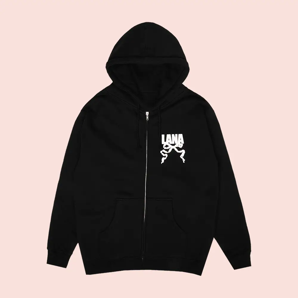 Lana Del Rey Merch Lana Ribbon Zip Hoodie Lana Del Rey Fan Clothing Gifts For Sisters