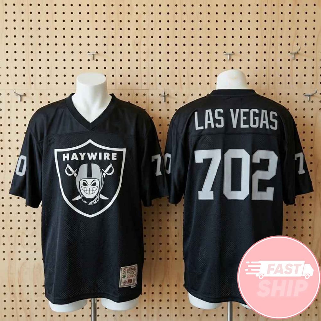 Las Vegas Raiders Parody Football Jersey Number 702 Haywire 617 Boston Hardcore House Of Blues Show 2026 Jersey