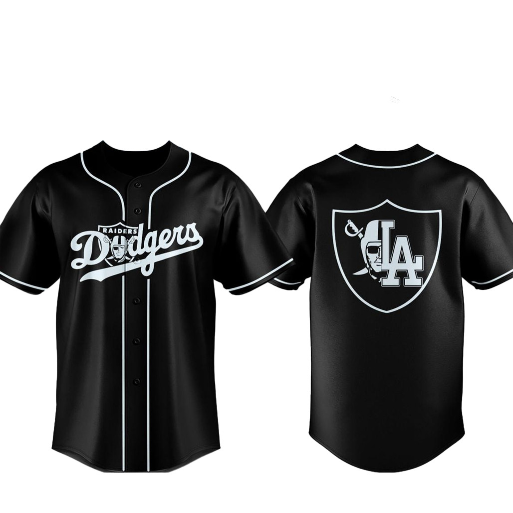 Las Vegas Raiders x Los Angeles Dodgers Night 2026 Baseball Jersey