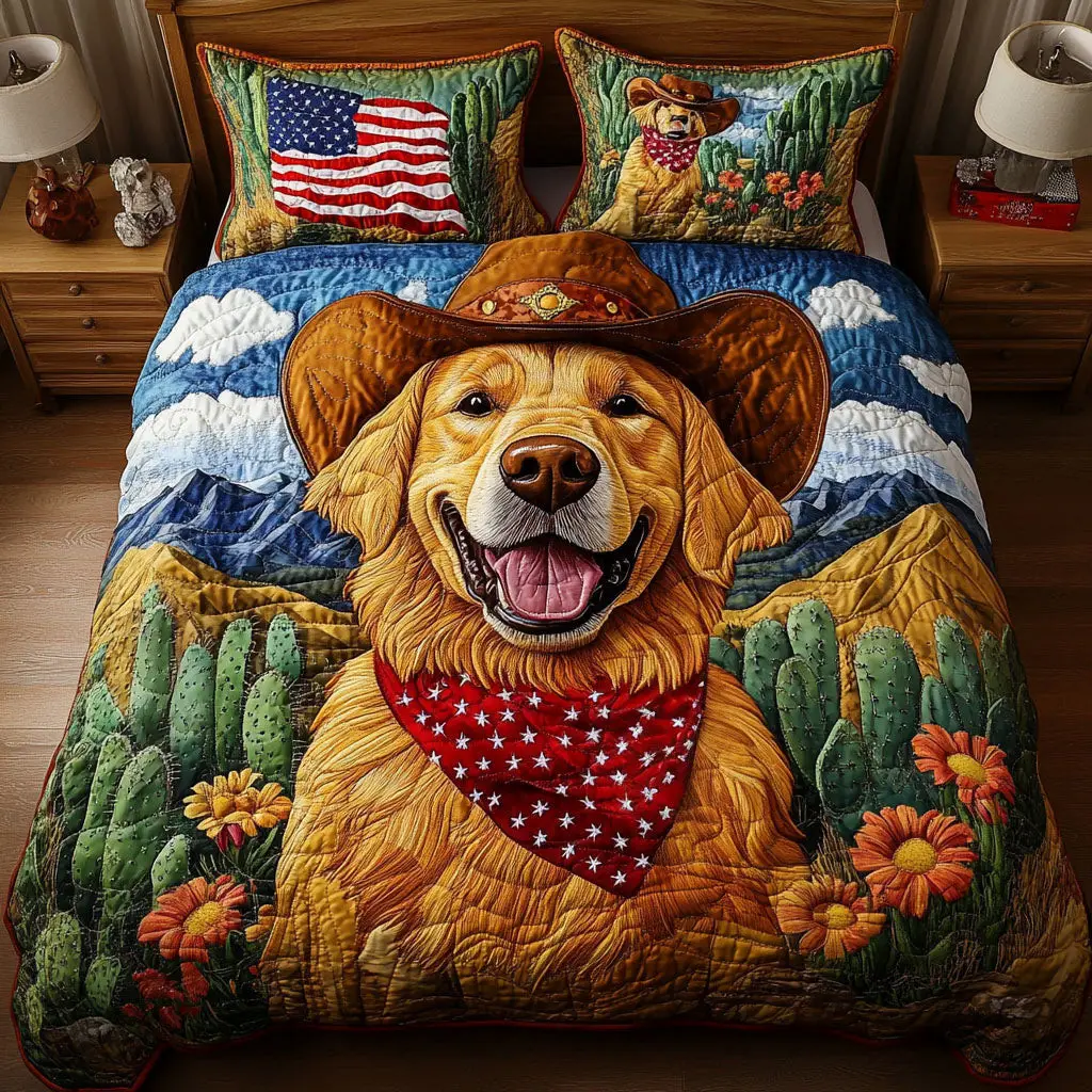 Lasso Lover Quilted Bedding Set Elegant Bedding Set Gift for Newlyweds