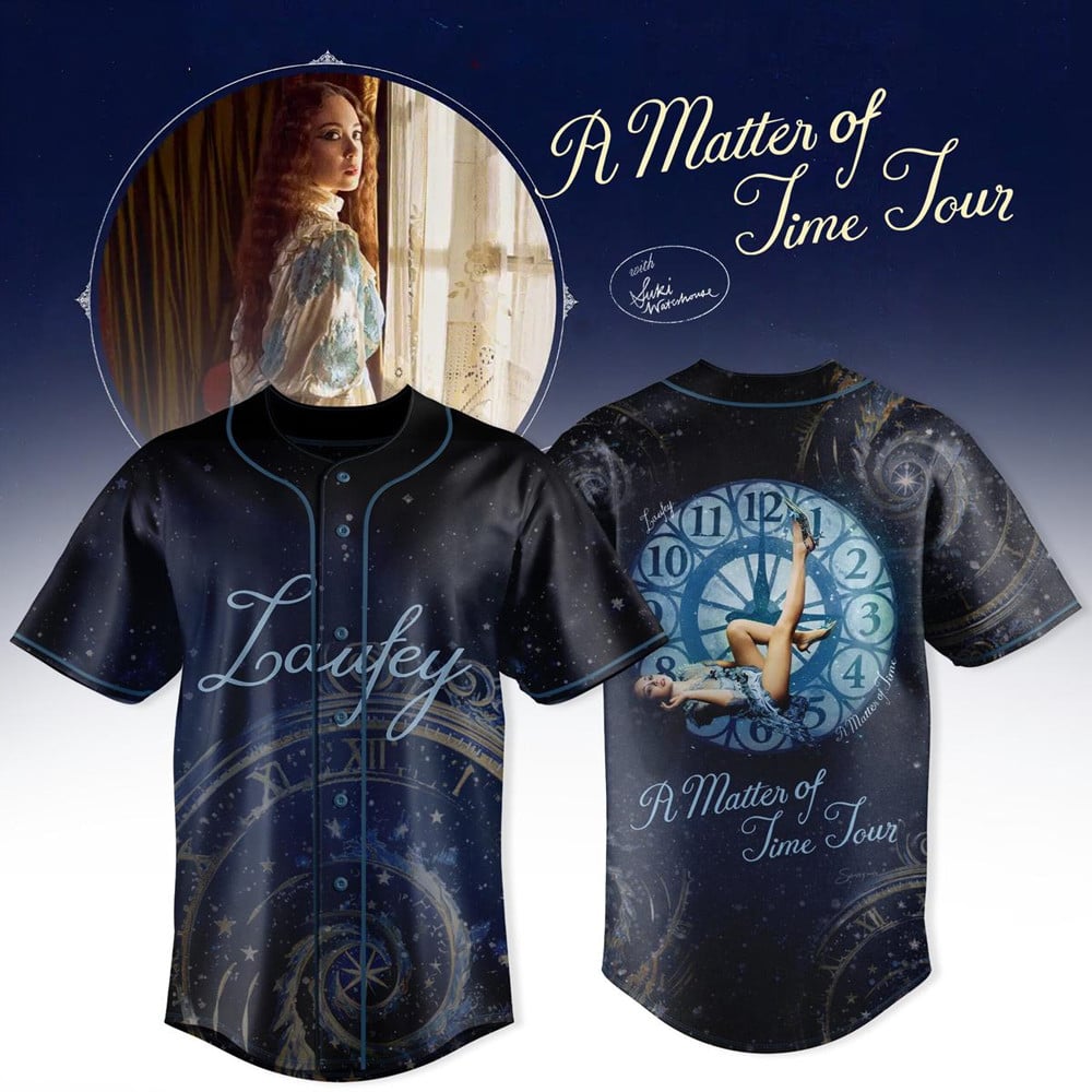 Laufey A Matter Of Time Tour 2026 Baseball Jersey Laufey Merch Cool Gifts For Music Lovers