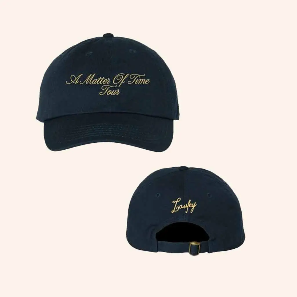 Laufey Music Merch A Matter Of Time Tour Embroidered Hat Gift Ideas For Music Lovers -WearandDecor