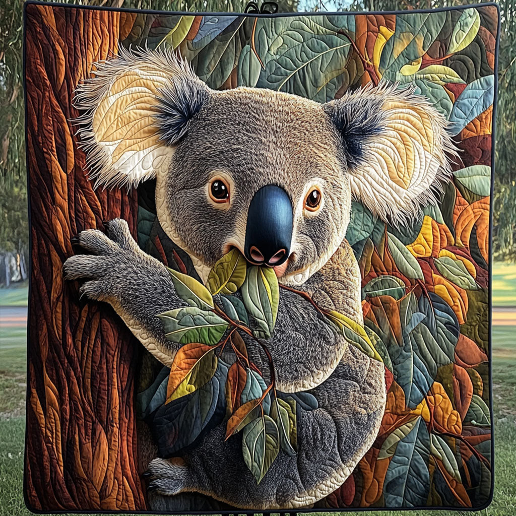 Leaf Whisper Quilted Blanket Best Couch Throw Blanket Koala Bear Gifts For Her