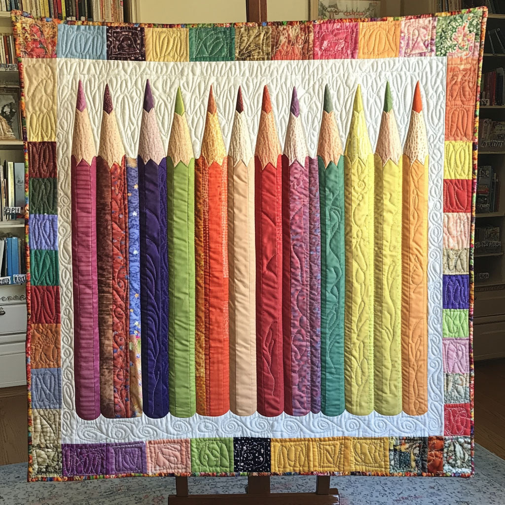 Learning Lines Quilted Blanket Cute Bedroom Decor Back To School Gifts For Students