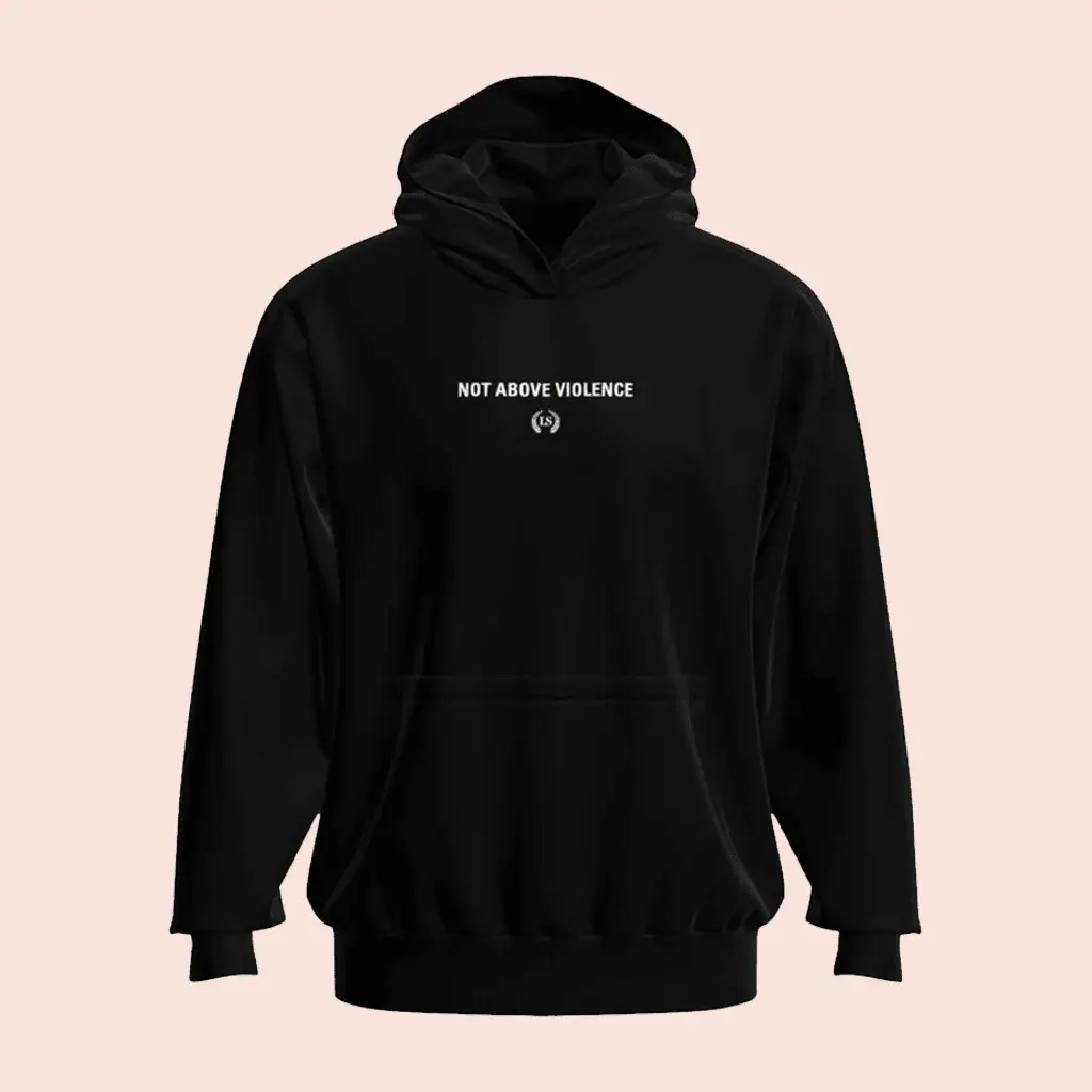 Leo Skepi Not Above Violence Hoodie Leo Skepi Hooded Sweatshirt Fan Gift For Him