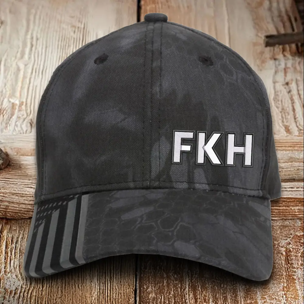 Let's Go Brenda FKH Embroidered Camo Hat Funny Meme FJB Hat Trump 2024 Merch