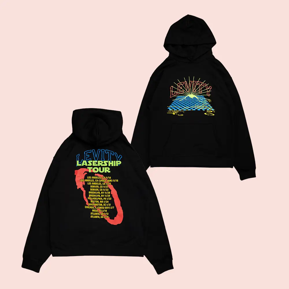 Levity Lasership Tour Hoodie Terminal Landing Pullover Retro Streetwear Music Clothes