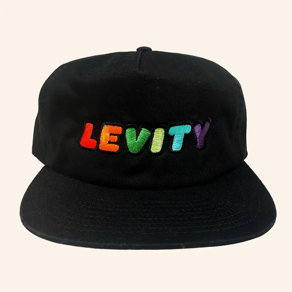 Levity Merch Levity Rainbow Embroidered Snapback Hat Presents For Music Lovers