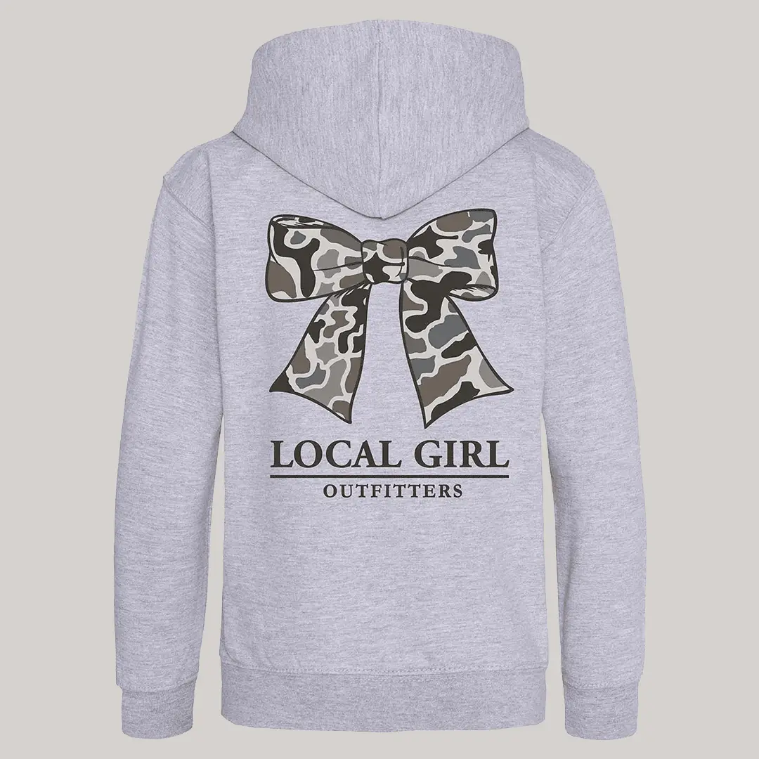 LG Outfitters Merch Local Girl Camo Bow Hoodie Western Apparel Gift for Her