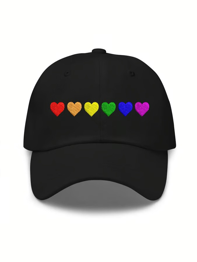 LGBT Pride Month Baseball Cap Heart LGBT Flag Merch Gift For Supporters LGBT Pride Month Baseball Cap Heart LGBT Flag Merch Gift For Supporters - Image 1