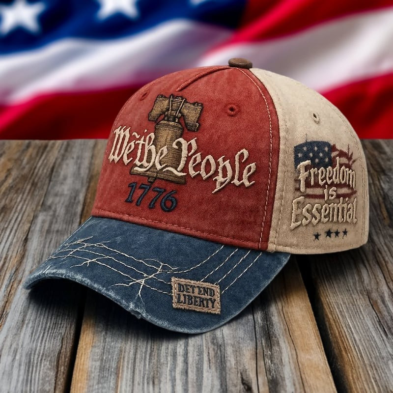 Liberty Bell Me The People Hat Patriotic American Baseball Cap 250th Anniversary Gifts