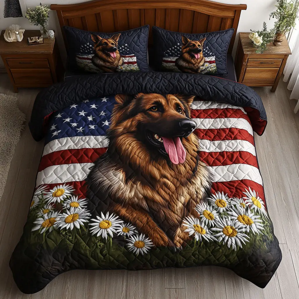 Liberty Guard Quilted Bedding Set Cozy Bedding Merch Gift That Brings Sweet Dreams