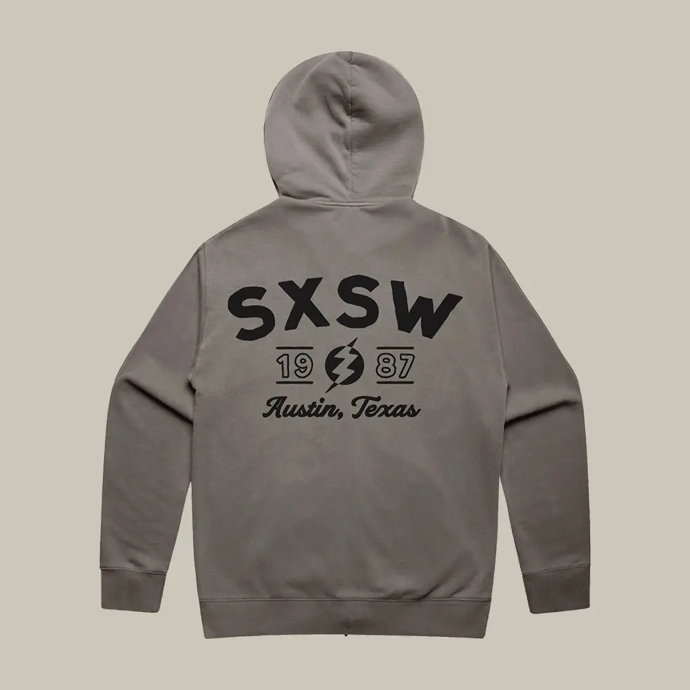 Lightning Austin Texas Sxsw Hoodie South By Southwest Hooded Sweatshirt Music Fan Gift