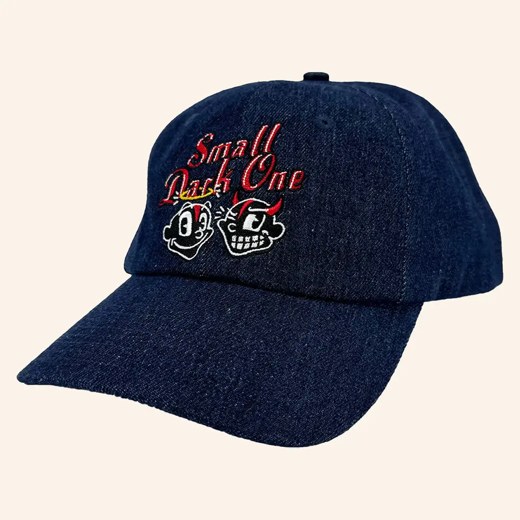 Lil Darkie Merch Halo And Horns Embroidered Hat Small Dark One Hat Gifts For Husband - WearandDecor