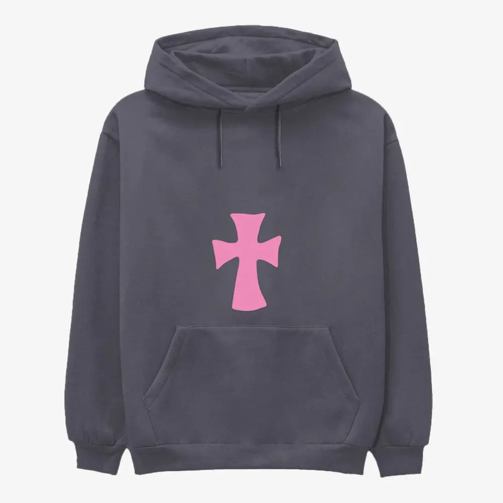 Lil Uzi Vert Merch Pink Cross Hoodie Rapper Merch Unique Gifts For Boyfriend