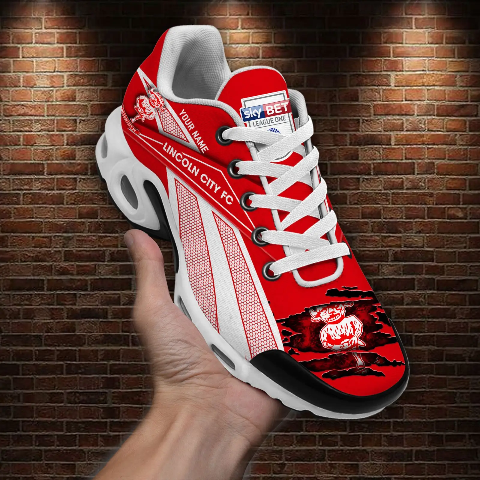 Lincoln City F.C Air Max Plus Shoes Sneakers For Men And Women Lincoln City F.C Air Max Plus Shoes Sneakers For Men And Women - Image 1