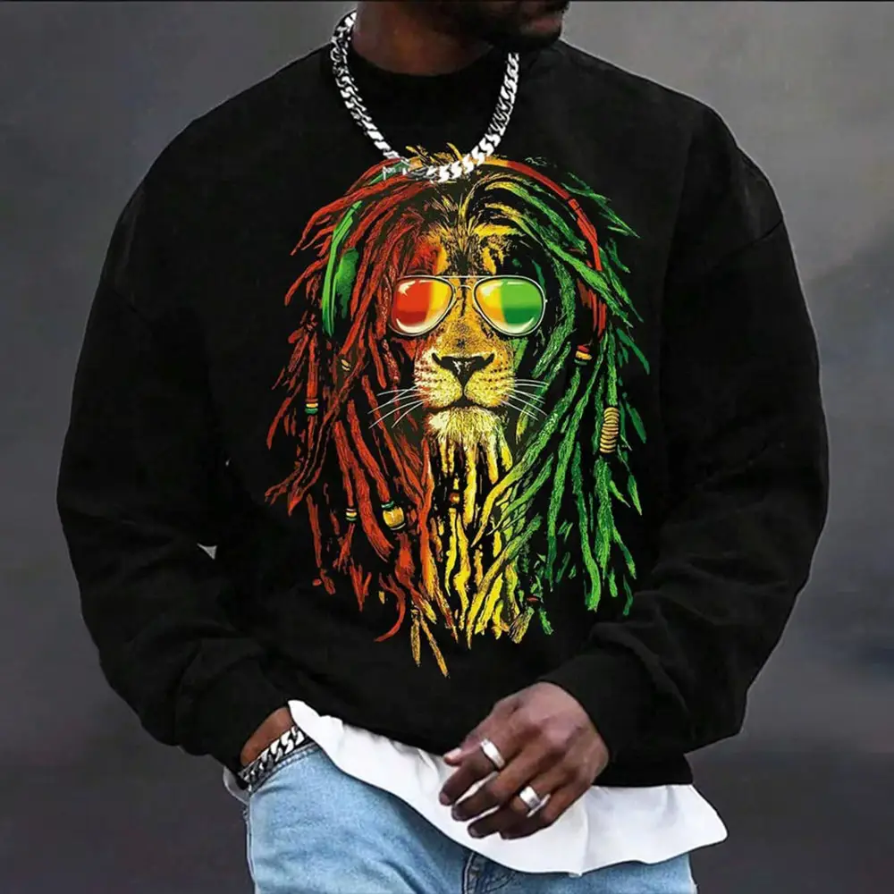 Lion Black History Month Sweatshirt USA Melanin Apparel Unique Gift For Husband Lion Black History Month Sweatshirt USA Melanin Apparel Unique Gift For Husband - Image 1