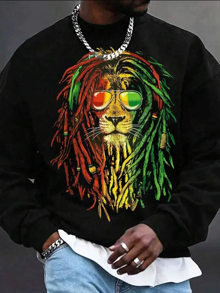Lion of Judah Sweatshirt Freedom Spirit Clothes Unique Gift Ideas For Brother