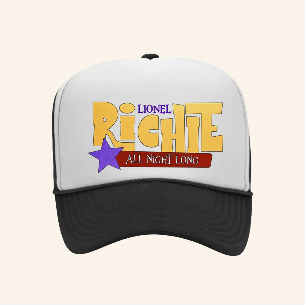 Lionel Richie Merch All Night Long Trucker Hat Cool Gifts For Music Lovers - Wear&Decor
