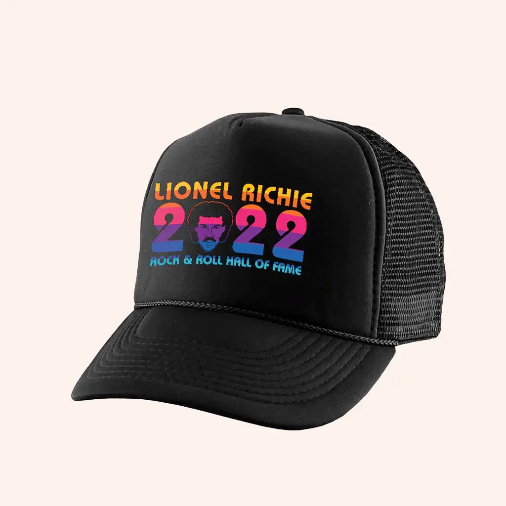 Lionel Richie Merch Rock And Roll Hall Of Fame Trucker Hat Gifts For Music Fans -WearandDecor Lionel Richie Merch Rock And Roll Hall Of Fame Trucker Hat Gifts For Music Fans -WearandDecor - Image 1