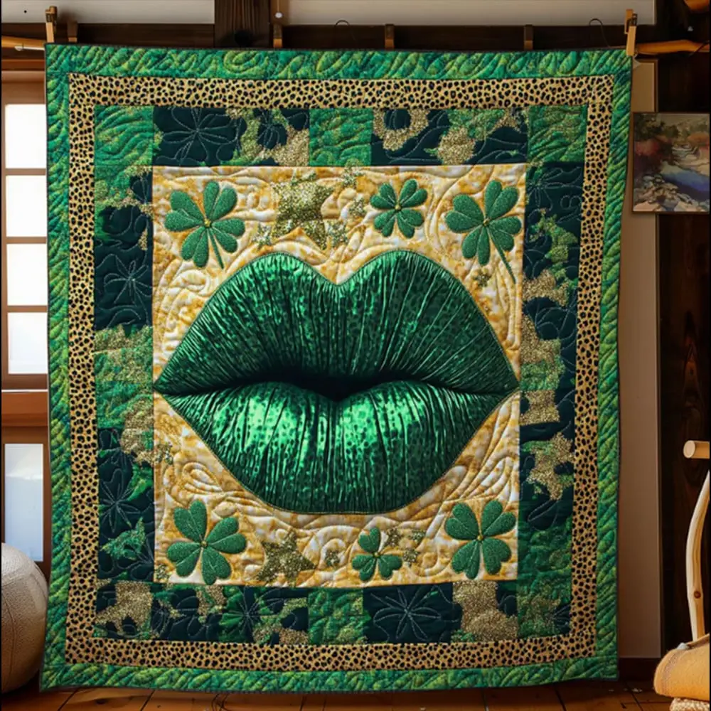 Lip And Lip Patrick Day Quilt Blanket Best Idea Gift For Irish