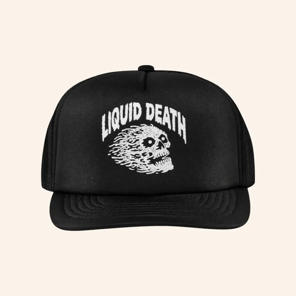 Liquid Death Merch Vicious Death Trucker Hat Xmas Gifts For Him -WearandDecor